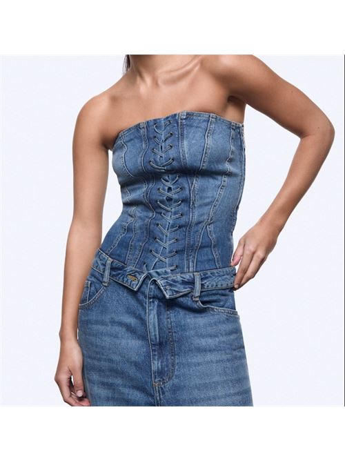 Top bustier in denim Liu Jo | UA6506D0399.79157